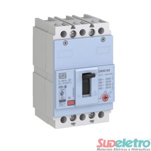 DISJUNTOR CAIXA MOLDADA 80A DWB160B80-3DX - WEG