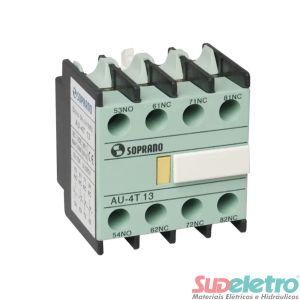 BLOCO CONTATO PARA CONTATOR FRONTAL AU-4T-22 (2NA+2NF) - SOPRANO