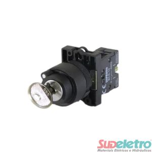 BOTÃO SELETOR COM CHAVE 3P FIXAS NA+NA - SOPRANO