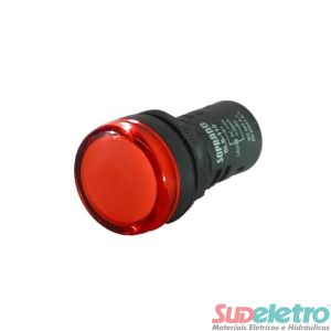 SINALIZADOR 22MM 220VCA VERMELHO - SOPRANO