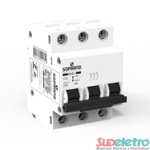 MINI DISJUNTOR TRIPOLAR SHB3-GII-C025A - SOPRANO