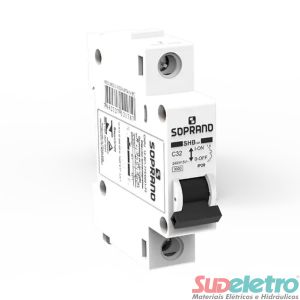 MINI DISJUNTOR MONOPOLAR SHB1-GII-C063A - SOPRANO