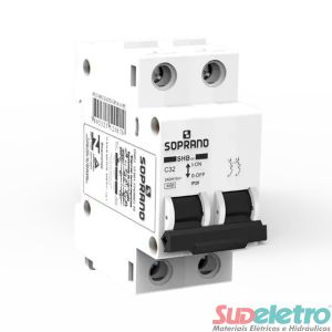 MINI DISJUNTOR BIPOLAR SHB-GII-C006A - SOPRANO