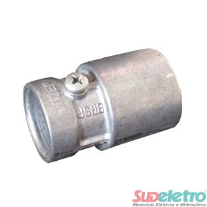 BUCHA DE REDUÇÃO EM ALUMÍNIO SEM ROSCA 1.1/2" X 1" - WETZEL