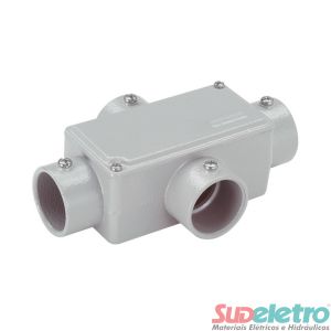 CONDULETE EM ALUMÍNIO TIPO 1.1/2 COM PINTURA C/T S/VED S/R - WETZEL