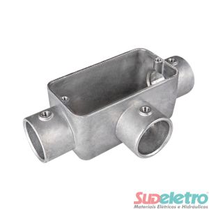 CONDULETE EM ALUMÍNIO TIPO C 1/2 SEM PINTURA C/TP S/VED S/R - WETZEL