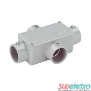 CONDULETE EM ALUMÍNIO TIPO E 2" COM PINTURA C/T S/VED S/R - WETZEL