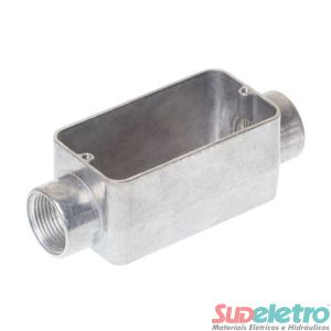 CONDULETE EM ALUMÍNIO TIPO E 3/4" SEM PINTURA S/T S/VED C/R BSP - WETZEL