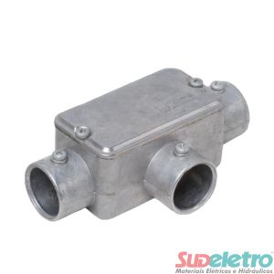 CONDULETE EM ALUMÍNIO TIPO LB 1/2" SEM PINTURA C/T S/VED S/R - WETZEL