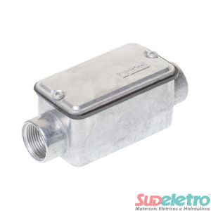 CONDULETE EM ALUMÍNIO TIPO LL 1" SEM PINTURA C/T C/VED C/R BSP - WETZEL