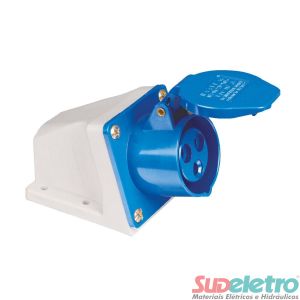 TOMADA DE SOBREPOR 2P+T 16A 9H VM 380/440VCA/CC TSWD-16P3H9E53 - WEG