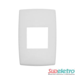 PLACA 4X2 BRANCA 2 MÓDULOS HORIZONTAIS - PIAL PLUS