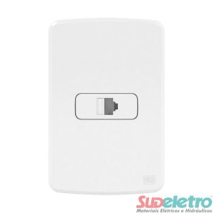 CONJUNTO 4X2 COM 1 TOMADA RJ45 C/KEYSTONE CAT 6E - COMPOSÉ