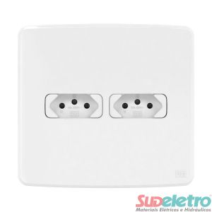 CONJUNTO 4X4 COM 2 TOMADAS 2P+T 10A 250VCA - COMPOSÉ