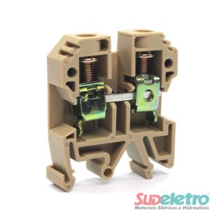 BORNE DE PASSAGEM 10MM PARA TRILHOS TS32/TS35 BEGE - MTB10EN - METALTEX