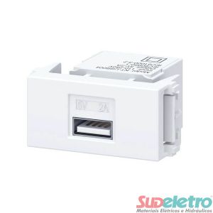 TOMADA CARREGADOR KEYSTONE USB - ESATTA