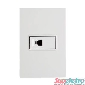 CONJUNTO 4X2 COM 1 TOMADA RJ11 4 FIOS - DELTA MONDO