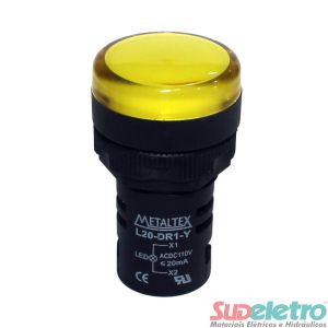 SINALEIRO LED 22M 110VCA AMARELO - L20-AR1-Y - METALTEX