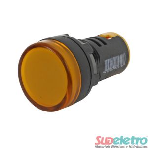 SINALEIRO LED 22MM 220VCA AMARELO - L20-AR2-Y - METALTEX