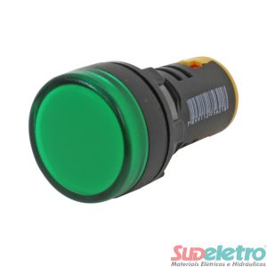 SINALEIRO LED 22MM 220VCA VERDE - L20-AR2-GP - METALTEX