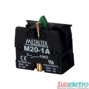BLOCO CONTATO 1NA - M20-1A - METALTEX