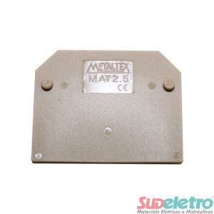 TAMPA FINAL PARA BORNE MTB2,5EN - MAT2,5 - METALTEX