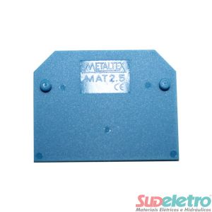 TAMPA FINAL PARA BORNE MTB2,5EN-AZ - MAT2,5-AZ - METALTEX