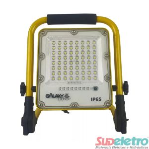 REFLETOR LED 200W PORTÁTIL COM BATERIA 6000K