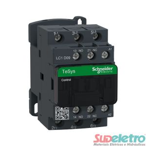CONTATOR TRIPOLAR TESYS DECA 9A 1NA+1NF 110VCA - SCHNEIDER