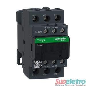 CONTATOR TRIPOLAR TESYS DECA 25A 1NA+1NF 220VCA - SCHNEIDER
