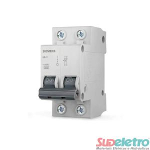 MINI DISJUNTOR BIPOLAR CURVA C 10A 5SJ1 - SIEMENS