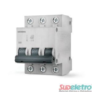 MINI DISJUNTOR TRIPOLAR CURVA C 25A 5SJ1 - SIEMENS
