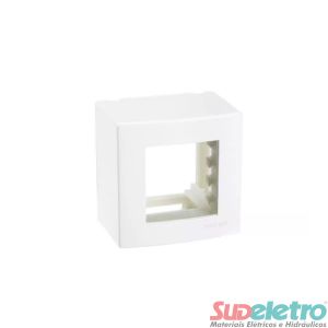 CAIXA DE SOBREPOR BRANCA 75X75MM 2 MÓDULOS - SLEEK