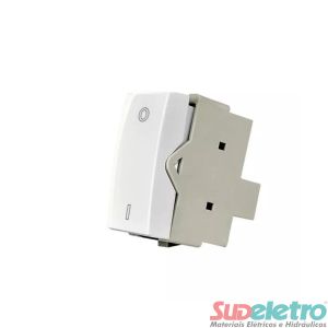 INTERRUPTOR BIPOLAR SIMPLES BRANCO 10A 250V - SLEEK
