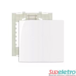 PLACA CEGA 4X4 COM SUPORTE BRANCO - SLEEK