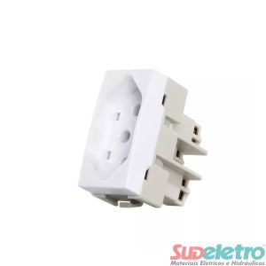 TOMADA 2P+T 10A 250V BRANCA - SLEEK