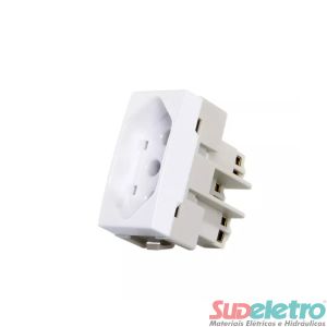 TOMADA 2P+T 20A 250V BRANCO - SLEEK