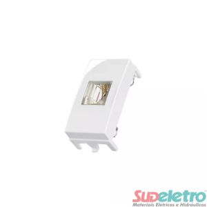 TOMADA RJ11 4 FIOS TELEFONE BRANCO - SLEEK