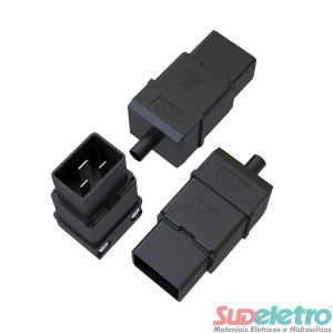PLUG MACHO IEC320 C20 - 16A 250V 2P+T