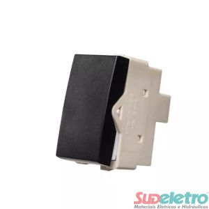 INTERRUPTOR BIPOLAR PARALELO 10A 250V PRETO - CLEAN EBONY