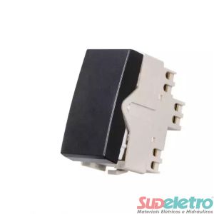 INTERRUPTOR PARALELO 10A 250V PRETO - CLEAN EBONY