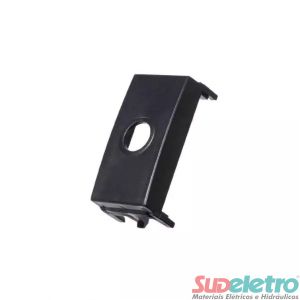 MÓDULO PASSA FIO COM 2 PEÇAS PRETO - CLEAN EBONY