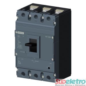 DISJUNTOR EM CAIXA MOLDADA 3P FIXO 250A 18KA 380V - SIEMENS