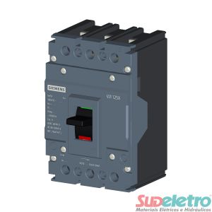 DISJUNTOR EM CAIXA MOLDADA 3P FIXO 80A 10KA 380V - SIEMENS