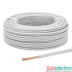 CABO ELÉTRICO FLEXÍVEL 0,50MM² 750V BRANCO 100M