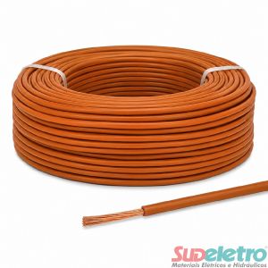 CABO ELÉTRICO FLEXÍVEL 0,50MM² 750V LARANJA 100M