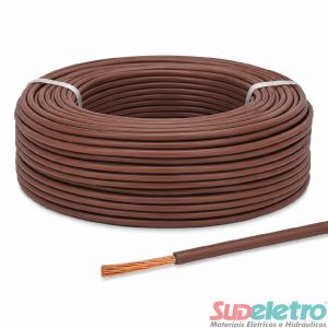 CABO ELÉTRICO FLEXÍVEL 0,50MM² 750V MARROM 100M