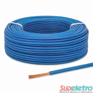 CABO ELÉTRICO FLEXÍVEL 1MM² 750V AZUL 100M