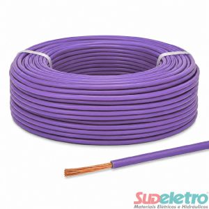 CABO ELÉTRICO FLEXÍVEL 0,50MM² 750V LILÁS 100M