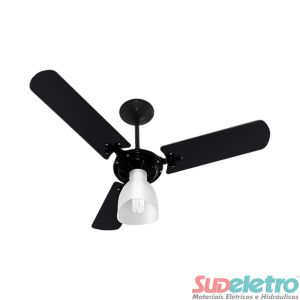 VENTILADOR NEW DELTA LIGHT 3 PÁS PRETO - VENTI-DELTA